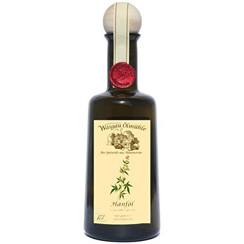 Wasgau Ölmühle - Bio Hanföl - 500ml - kaltgepresst, naturbelassen, Größe:500 ml Wasgau Ölmühle - Bio Hanföl - 500ml - kaltgepresst, naturbelassen, Größe:500 ml von Wasgau Ölmühle