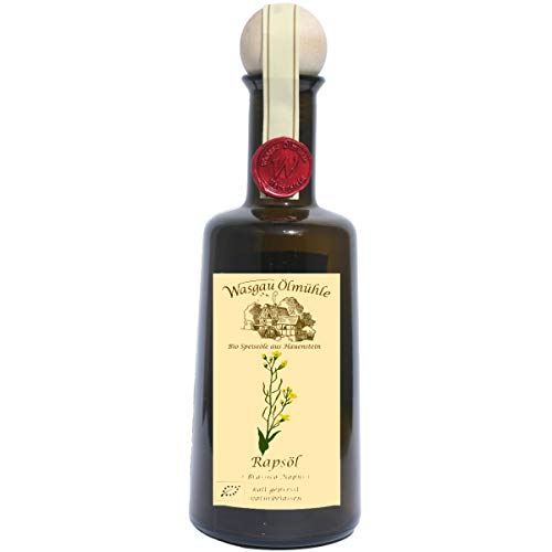 Wasgau Ölmühle - Bio Rapsöl - 500ml - kaltgepresst, naturbelassen, Größe:500 ml Wasgau Ölmühle - Bio Rapsöl - 500ml - kaltgepresst, naturbelassen, Größe:500 ml von Wasgau Ölmühle
