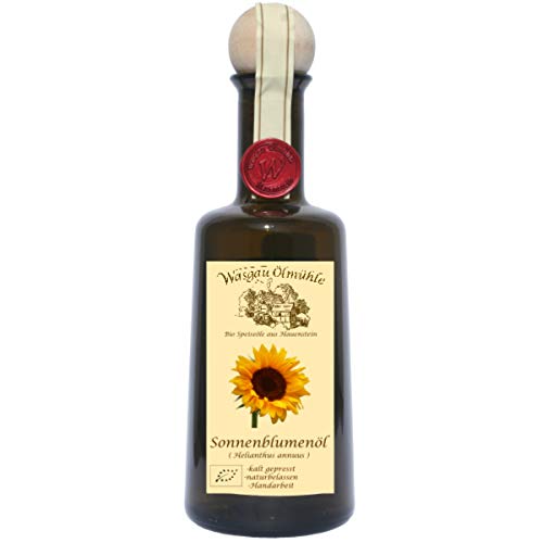 Wasgau Ölmühle - Bio Sonnenblumenöl - 500ml - kaltgepresst, naturbelassen, Größe:500 ml von Wasgau Ölmühle