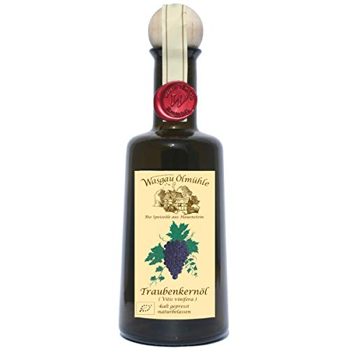 Wasgau Ölmühle - Bio Traubenkern Öl -500ml- kaltgepresst, ungefiltert, naturbelassen, Größe:500 ml Wasgau Ölmühle - Bio Traubenkern Öl -500ml- kaltgepresst, ungefiltert, naturbelassen, Größe:500 ml von Wasgau Ölmühle