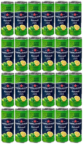 24 Dosen a 0,33l San Pellegrino Naturelli Limone e Menta inkl. 6€ EINWEG Pfand von Wasser