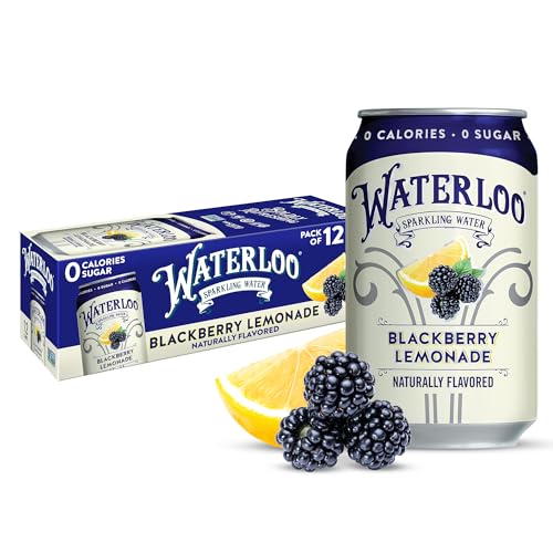 Brombeer-Lemonade mit natürlichem Geschmack von Waterloo Sparkling Water