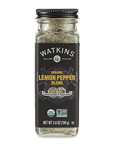 Watkins Gourmet Bio-Gewürzdose, Zitronen-Pfeffer-Mischung, 102 ml, 102 ml Watkins Gourmet Bio-Gewürzdose, Zitronen-Pfeffer-Mischung, 102 ml, 102 ml von Watkins
