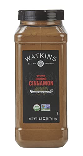 Watkins Gourmet Spice, Organic Ground Cinnamon, Bulk Food Service Size, 14.7 oz (Pack of 1) von Watkins