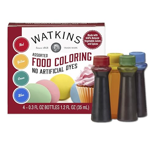 Watkins Verschiedene Lebensmittelfarben, Rot/Gelb/Grün/Blau, 34 ml, 1 Stück Watkins Verschiedene Lebensmittelfarben, Rot/Gelb/Grün/Blau, 34 ml, 1 Stück von Watkins