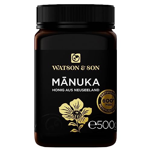 Watson & Son Manuka Honig MGO 600+ 500g | Premium Qualität aus Neuseeland von Watson & Son