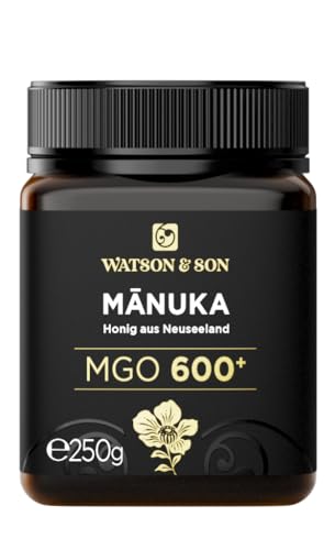 Watson & Son Manuka Honig MGO 600+ 250g | Premium Qualität aus Neuseeland von Watson & Son