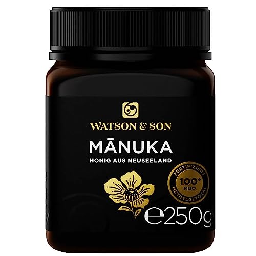 Watson & Son Manuka Honig MGO 100+ 250g | Premium Qualität aus Neuseeland von Watson & Son