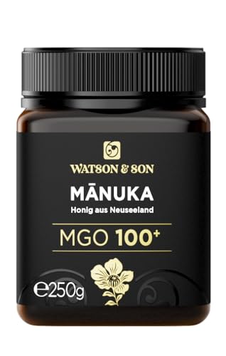 Watson & Son Manuka Honig MGO 100+ 250g | Premium Qualität aus Neuseeland von Watson & Son