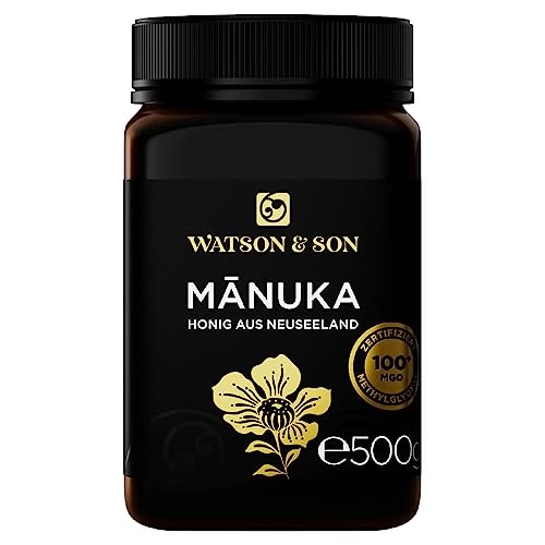 Watson & Son Manuka Honig MGO 100+ 500g | Premium Qualität direkt aus Neuseeland von Watson & Son