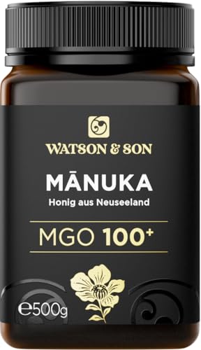 Watson & Son Manuka Honig MGO 100+ 500g | Premium Qualität direkt aus Neuseeland von Watson & Son