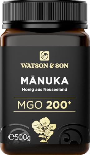 Watson & Son Manuka Honig MGO 200+ 500g | Premium Qualität aus Neuseeland von Watson & Son