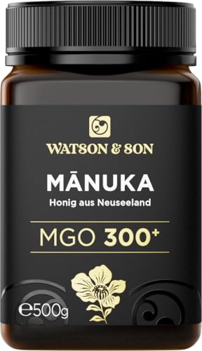 Watson & Son Manuka Honig MGO 300+ 500g | Premium Qualität aus Neuseeland von Watson & Son