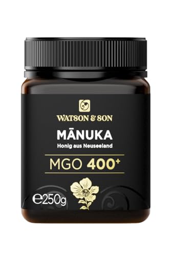 Watson & Son Manuka Honig MGO 400+ 250g | Premium Qualität aus Neuseeland von Watson & Son