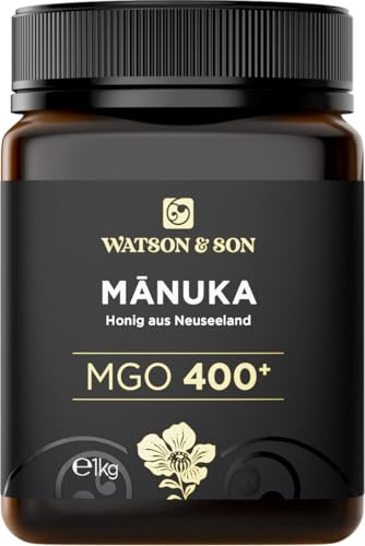 Watson & Son Manuka Honig MGO 400+ 1000g | Premium Qualität aus Neuseeland von Watson & Son