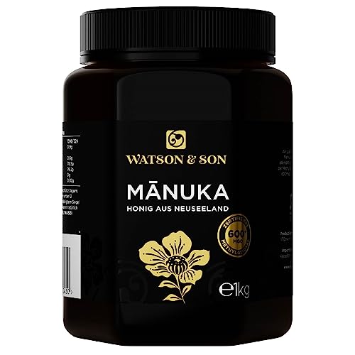 Watson & Son Manuka Honig MGO 600+ 1kg | Premium Qualität aus Neuseeland von Watson & Son