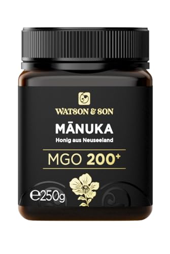 Watson & Son Manuka Honig MGO 200+ 250g | Premium Qualität aus Neuseeland von Watson & Son