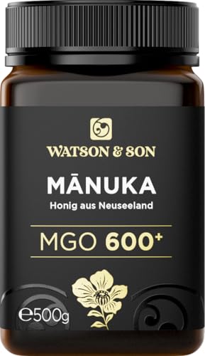 Watson & Son Manuka Honig MGO 600+ 500g | Premium Qualität aus Neuseeland von Watson & Son