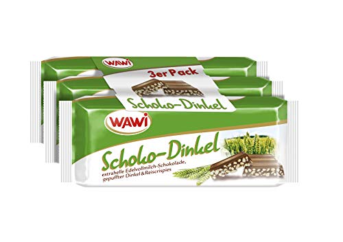 WAWI Schoko Dinkel 3er Pack, 135 g von Wawi