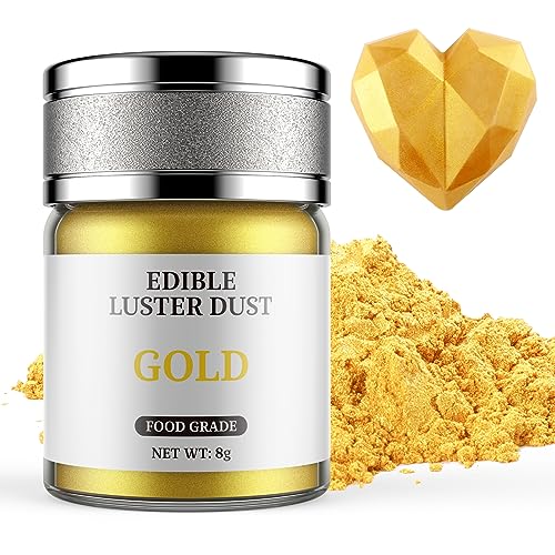 Essbarer Glitzer Gold 8g, Waysroma Lebensmittel Glitzer für Getränke Lebensmittel Glitzerpulver Metallisch für Schokolade, Erdbeeren, Cupcakes, Osterkuchen, Fondant, Getränken, Pralinen Essbarer Glitzer Gold 8g, Waysroma Lebensmittel Glitzer für Getränke Lebensmittel Glitzerpulver Metallisch für Schokolade, Erdbeeren, Cupcakes, Osterkuchen, Fondant, Getränken, Pralinen von Waysroma