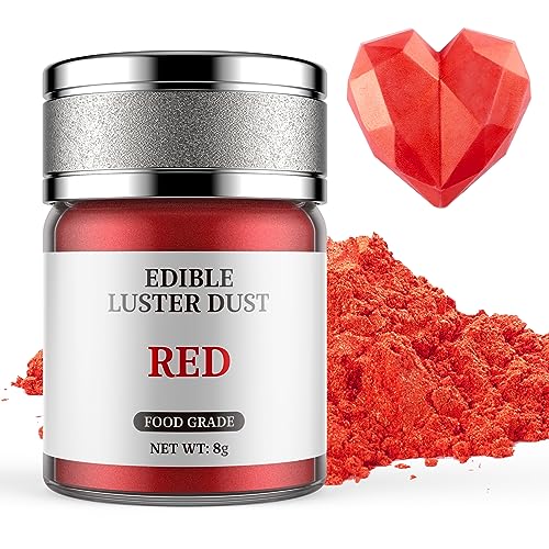 Essbarer Glitzer Rot 8g, Waysroma Lebensmittel Glitzer für Getränke Lebensmittel Glitzerpulver Metallisch für Schokolade, Erdbeeren, Cupcakes, Osterkuchen, Fondant, Getränken, Pralinen Essbarer Glitzer Rot 8g, Waysroma Lebensmittel Glitzer für Getränke Lebensmittel Glitzerpulver Metallisch für Schokolade, Erdbeeren, Cupcakes, Osterkuchen, Fondant, Getränken, Pralinen von Waysroma