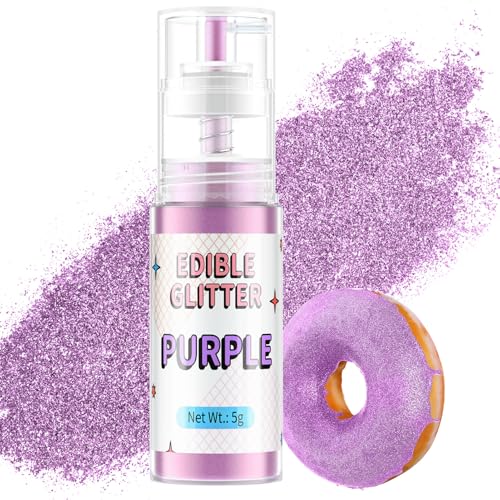 Essbarer Glitzer Spray Pink, Waysroma Goldpuder Essbar für Backen Lebensmittel Glitzer für Getränke, Erdbeeren, Cupcakes, Osterkuchen, Fondant, Cocktails, Schokolade (5g) von Waysroma