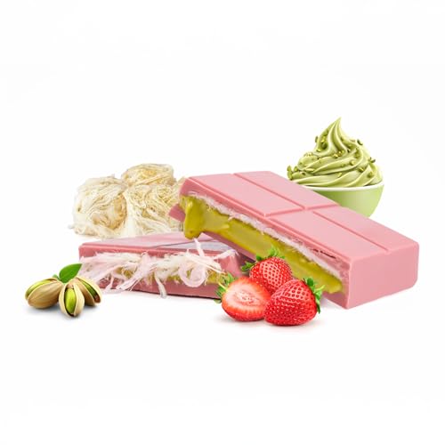 WeNatur Angel Hair Schokolade - Schokolade mit Pistazien, Erdbeergeschmack & traditioneller Pishmaniye-Füllung, Süßer Genuss der besonderen Art (180 g) von WeNatur
