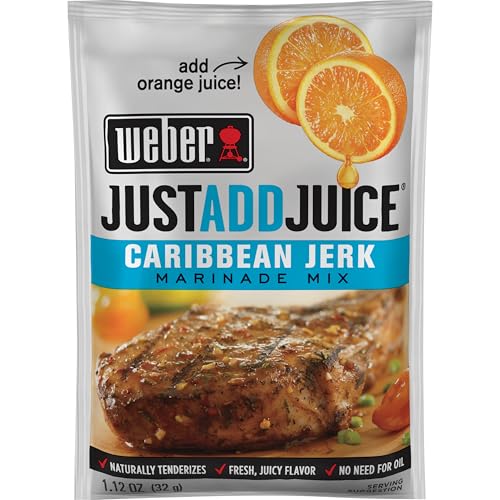 Weber Grill Just Add Juice Caribean Jerk, 1.12 Ounce (Pack of 12) von Weber
