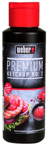 Weber Ketchup Premium No. 2 | Verfeinert mit Ahornsirup & scharfen Chili Habanero | Vegetarisch | 300 ml von Weber