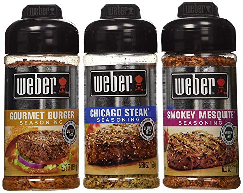 Weber Seasoning 3 Flavors Bundle 5.5-6 Ounce (Pack of 3) von Weber
