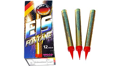 Tischfeuerwerk Eisfontäne, Brenndauer ca. 60 Sekunden, 12 St von Weco Feuerwerk