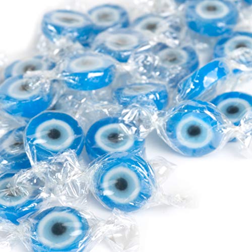 FOOD crew Türkisches Auge Rocks Bonbons blau - 500 g Rocks Bonbons handgewickelte Süßigkeit Großpackung - Sünnet Deko Masallah Nazar Bonbon zu Hochzeit, Valentinstag, Muttertag oder Zuckerfest FOOD crew Türkisches Auge Rocks Bonbons blau - 500 g Rocks Bonbons handgewickelte Süßigkeit Großpackung - Sünnet Deko Masallah Nazar Bonbon zu Hochzeit, Valentinstag, Muttertag oder Zuckerfest von WeddingTree
