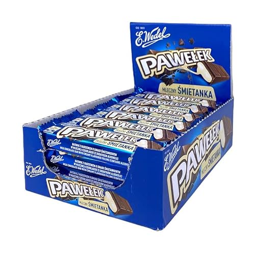 24x Pawelek Smietankowy Sahne-Schokoriegel 45g Wedel (Karton) von E.Wedel