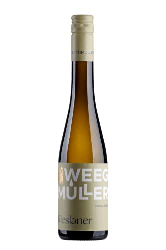 WEEGMÜLLER Rieslaner Auslese 2021 | Qualitätswein aus der Pfalz, Deutschland |Premium Weißwein edelsüß | 9,5% vol. | 1 x 0,375 Liter von Weegmüller