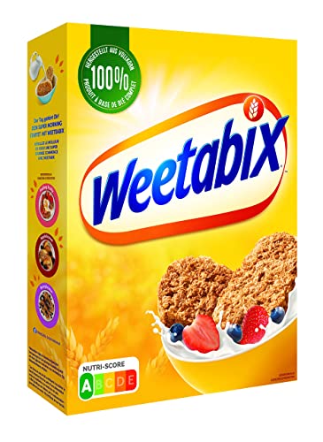 Weetabix Original Vollkorn Frühstückscerealien 14 x 430 g – Vollkornfrühstück aus Großbritannien – Gesunde Cerealien mit vielen Ballaststoffen und Vitaminen – Nutri-Score A von Weetabix