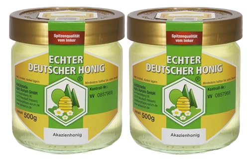 Akazienhonig (Robinienhonig) 2x500g - Echter Deutscher Honig von Wegmann