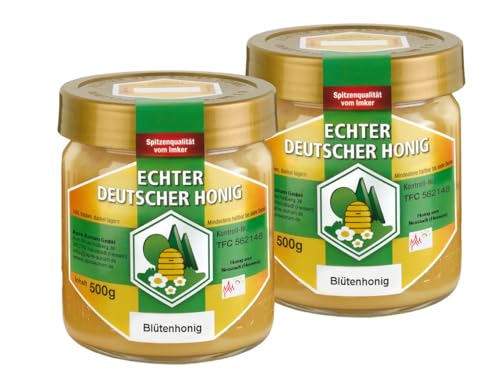 Blütenhonig 2x500g aus Neustadt (Hessen) - Echter Deutscher Honig von Wegmann