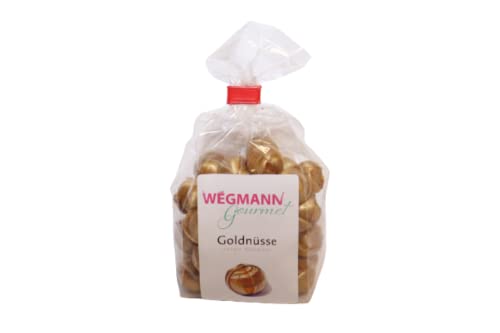 Wegmann Bonbons 125g - Premium Qualität - zum schenken oder selber naschen (Goldnüsse 125g - Knusperbonbon mit Kakaofüllung) von Wegmann