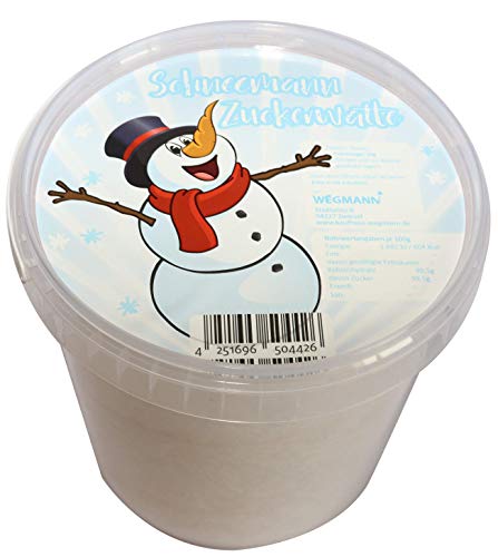 Wegmann XXL Zuckerwatte | Schneemann im Eimer | Premium Qualität | Süße Vielfalt von Wegmann