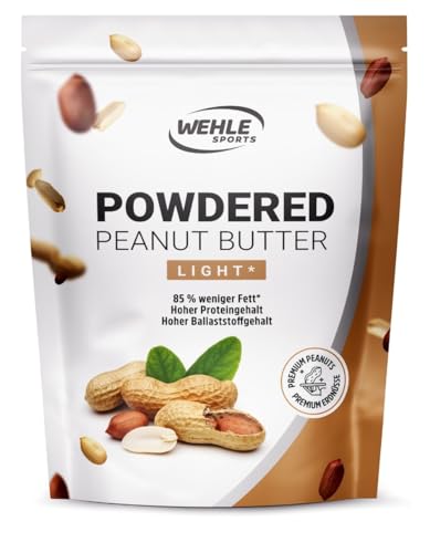 Erdnussbutter light Pulver 450g - Powdered Peanut Butter 85% weniger Fett, ohne Zucker I Peanut Creme mit leckerem Geschmack, Wehle Sports Erdnussbutter light Pulver 450g - Powdered Peanut Butter 85% weniger Fett, ohne Zucker I Peanut Creme mit leckerem Geschmack, Wehle Sports von Wehle Sports