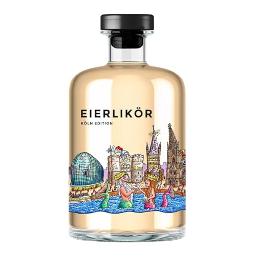 Eierlikör Tilly Köln Edition | by Jacques Tilly | 500ml Einzelflasche | 14% Vol. | Eierlikör mit Grappa | Eierlikör mit Kölner Skyline von WeiLa