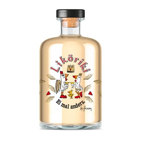 Liköriki Eierlikör | by Herman Reichold | 500ml Einzelflasche | 14% Vol. | Eierlikör mit Grappa | Eierlikör mit modernem Charme von WeiLa