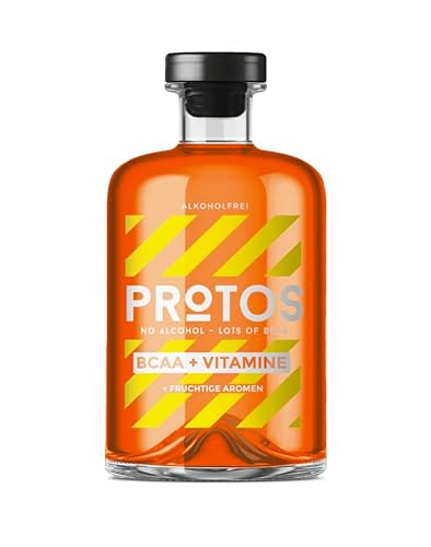 PROTOS RED 0,0% | alkoholfreies Destillat | für nicht-alkoholische Cocktails und Longdrinks | + 12,5g BCAAs und 5 Vitaminen | 500ml Einzelflasche von WeiLa