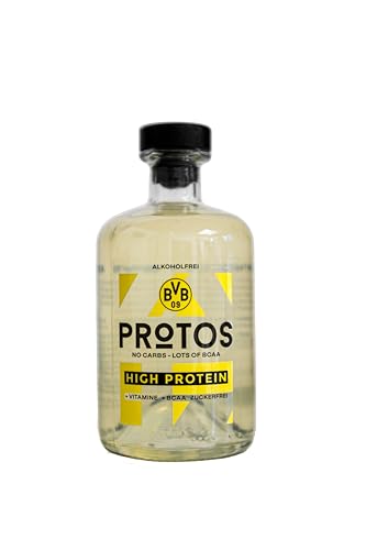 PROTOS by BVB 0,0% | HIGH Protein | 13g Eiweiß | alkoholfreies Destillat | für nicht-alkoholische Cocktails und Longdrinks | zuckerfrei & kalorienarm | 500ml Einzelflasche von WeiLa