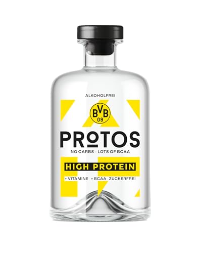 PROTOS by BVB 0,0% | HIGH Protein | 13g Eiweiß | alkoholfreies Destillat | für nicht-alkoholische Cocktails und Longdrinks | zuckerfrei & kalorienarm | Zitronige Botanicals | 500ml Einzelflasche von WeiLa