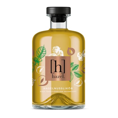 hazel. Haselnusslikör | vollmundiges Haselnussaroma | 500ml Einzelflasche | 20% Vol. | leckerer Nuss - Nougat Geschmack | Pur oder im Longdrink von WeiLa