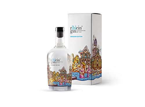 r[h]eingin Tilly Dresden Edition | mit hochwertiger Geschenkverpackung | Handcrafted Dry Gin | Hommage an die Stadt Dresden | 500ml Einzelflasche | 46% Vol. | Geschenkidee für Dresden Liebhaber von WeiLa