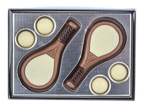 Schokoladen Geschenkpackung "Tennis" 65g von Weibler Confiserie Choclaterie 38162 Cremling