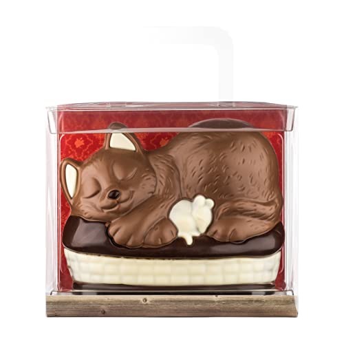Schokoladen Geschenkpackung Katzenkörbchen, 225g von Weibler Confiserie