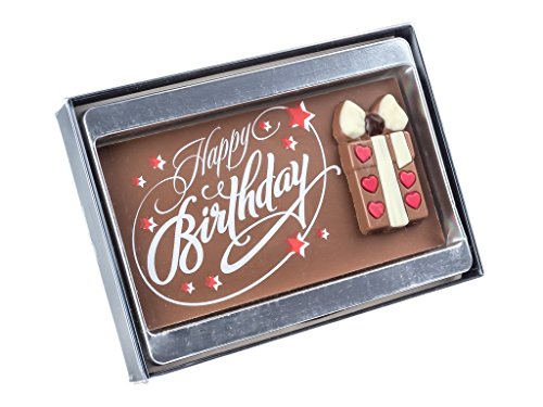 Schokoladen Geschenktafel Happy Birthday Botschaft 75g von Weibler Confiserie